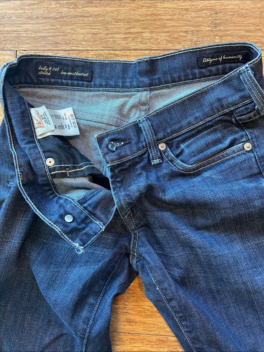 Citizens Of Humanity Dark Blue Flare low waist bootcut - Picture 2 of 4